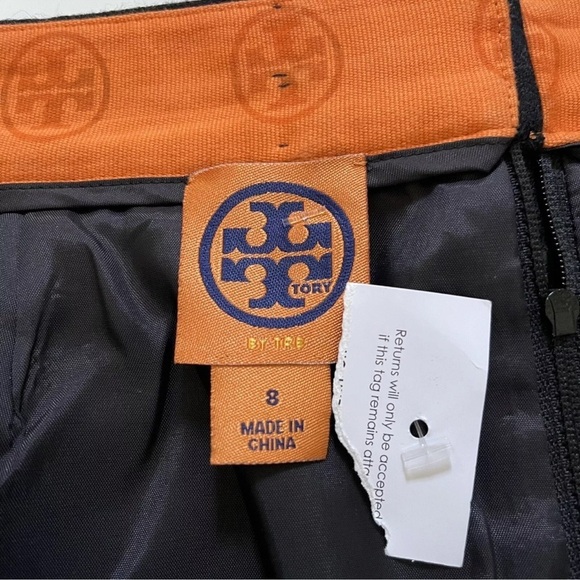 TORY BURCH Wool Skirt Pencil size 8 Grey NWOT - Picture 2 of 7